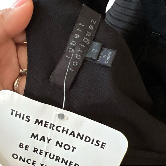 NWT Robert Rodriguez Black Heavyweight Bodycon Mini Dress - Picture 4 of 7